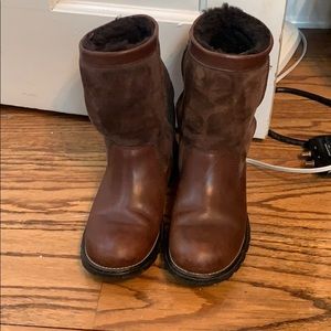 Ugg Suede and Leather Boots
